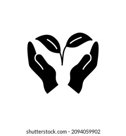 Healthy life solution Icon in black flat glyph, filled style isolated on white background
