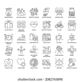 Healthy life , Thin Line and Pixel Perfect Icons