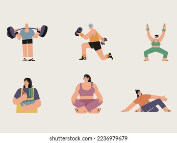 Healthy life, is a unique pack of illustrations that will inspire you to do some activities to make you have a healthy life. 6 package that simply made your website or app.

