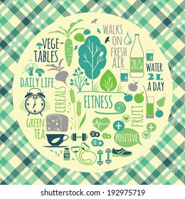 healthy lifestyle background