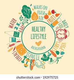 healthy lifestyle background