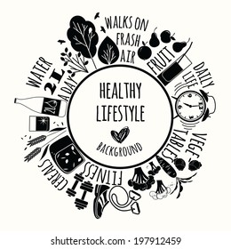 healthy lifestyle background