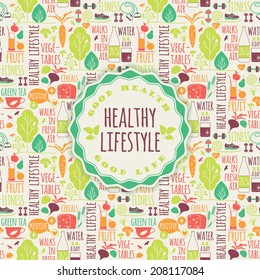 healthy lifestyle background 