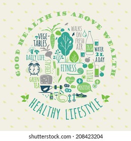 healthy lifestyle background 