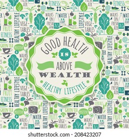 healthy lifestyle background 