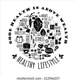 healthy lifestyle background