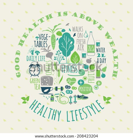 healthy lifestyle background 