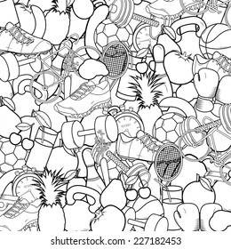 Healthy Lifestyle Background. Vector illustration