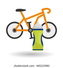 Healthy lifestyle concept with icon design, vector illustration 10 eps graphic.
