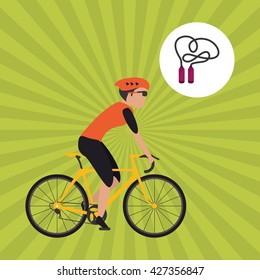 Healthy lifestyle design. Bodycare icon. Colorful illustration