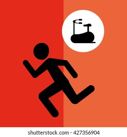 Healthy lifestyle design. Bodycare icon. Colorful illustration