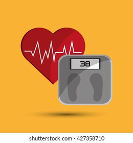 Healthy lifestyle design. Bodycare icon. Colorful illustration