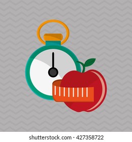 Healthy lifestyle design. Bodycare icon. Colorful illustration
