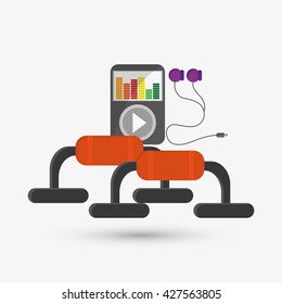 Healthy lifestyle design. Bodycare icon. Colorful illustration