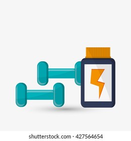 Healthy lifestyle design. Bodycare icon. Colorful illustration