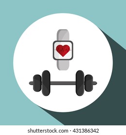 Healthy lifestyle design. Bodycare icon. Colorful illustration , vector