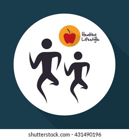 Healthy lifestyle  design. bodycare icon. Isolated illustration