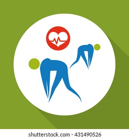 Healthy lifestyle  design. bodycare icon. Isolated illustration