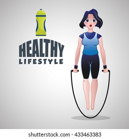 Healthy lifestyle design. Bodycare icon. Isolated illustration, vector graphic