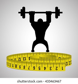 Healthy lifestyle design. Bodycare icon. Isolated illustration, vector graphic