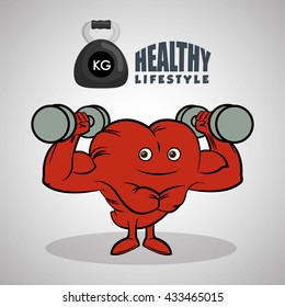 Healthy lifestyle design. Bodycare icon. Isolated illustration, vector graphic