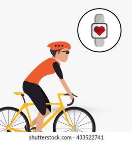 Healthy lifestyle design. Bodycare icon. Colorful illustration , vector