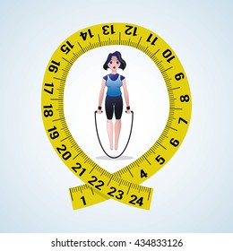 Healthy lifestyle design. Bodycare icon. Isolated illustration, vector graphic