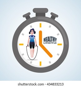 Healthy lifestyle design. Bodycare icon. Isolated illustration, vector graphic