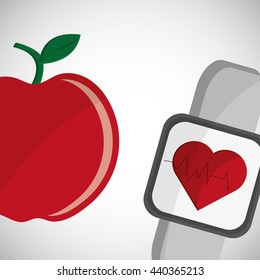Healthy lifestyle design. bodycare icon. flat illustration