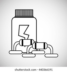 Healthy lifestyle design. bodycare icon. flat illustration