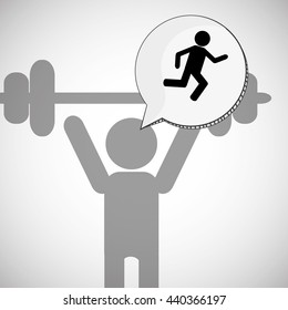 Healthy lifestyle design. bodycare icon. flat illustration