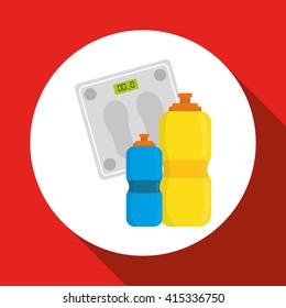 Healthy lifestyle design, fitness and bodybuilding concept
