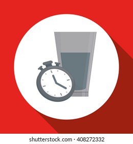 healthy lifestyle design over white background, vector illustration