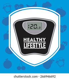 healthy lifestyle design, vector illustration eps10 graphic 