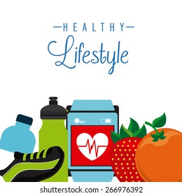 healthy lifestyle design, vector illustration eps10 graphic 