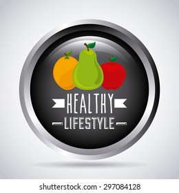 healthy lifestyle design, vector illustration eps10 graphic 