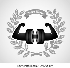 healthy lifestyle design, vector illustration eps10 graphic 