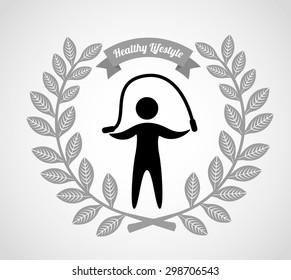 healthy lifestyle design, vector illustration eps10 graphic 