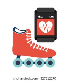 healthy lifestyle design, vector illustration eps10 graphic 