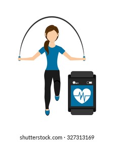 healthy lifestyle design, vector illustration eps10 graphic 