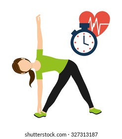 healthy lifestyle design, vector illustration eps10 graphic 