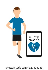 healthy lifestyle design, vector illustration eps10 graphic 