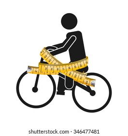 healthy lifestyle design, vector illustration eps10 graphic 