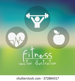 healthy lifestyle design, vector illustration eps10 graphic 