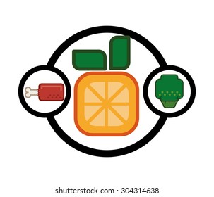 Healthy Lifestyle digital design, vector illustration 10 eps graphic