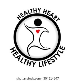 Healthy Lifestyle digital design, vector illustration 10 eps graphic