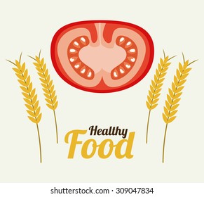 Healthy Lifestyle digital design, vector illustration eps 10