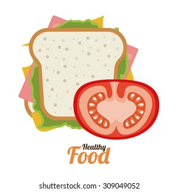 Healthy Lifestyle digital design, vector illustration eps 10