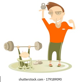 Healthy life-style family