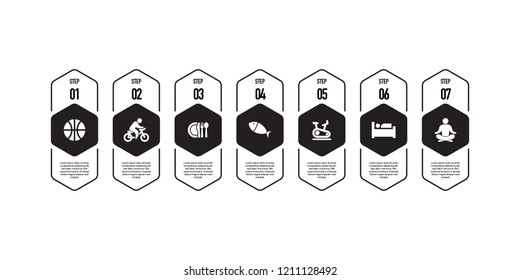 HEALTHY LIFESTYLE AND FITNESS INFOGRAPHIC CONCEPT